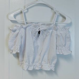 H&M Women's White Crop-top